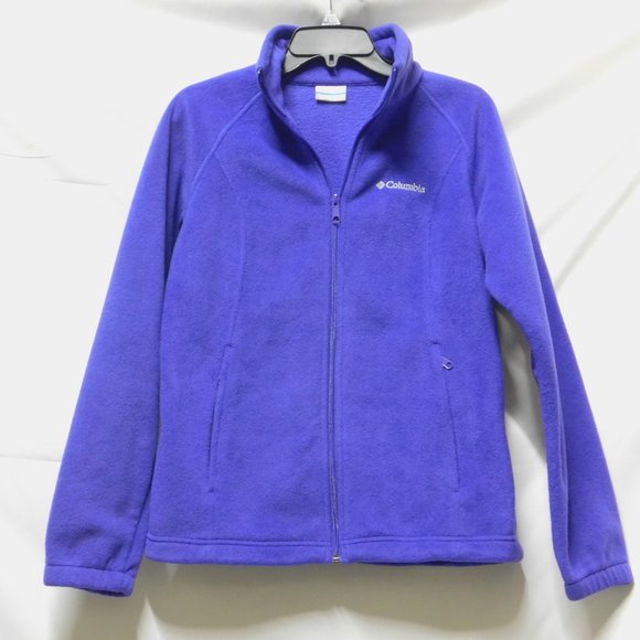 NWOT Columbia Three Lakes Purple Fleece zip jacket - Picture 1 of 4